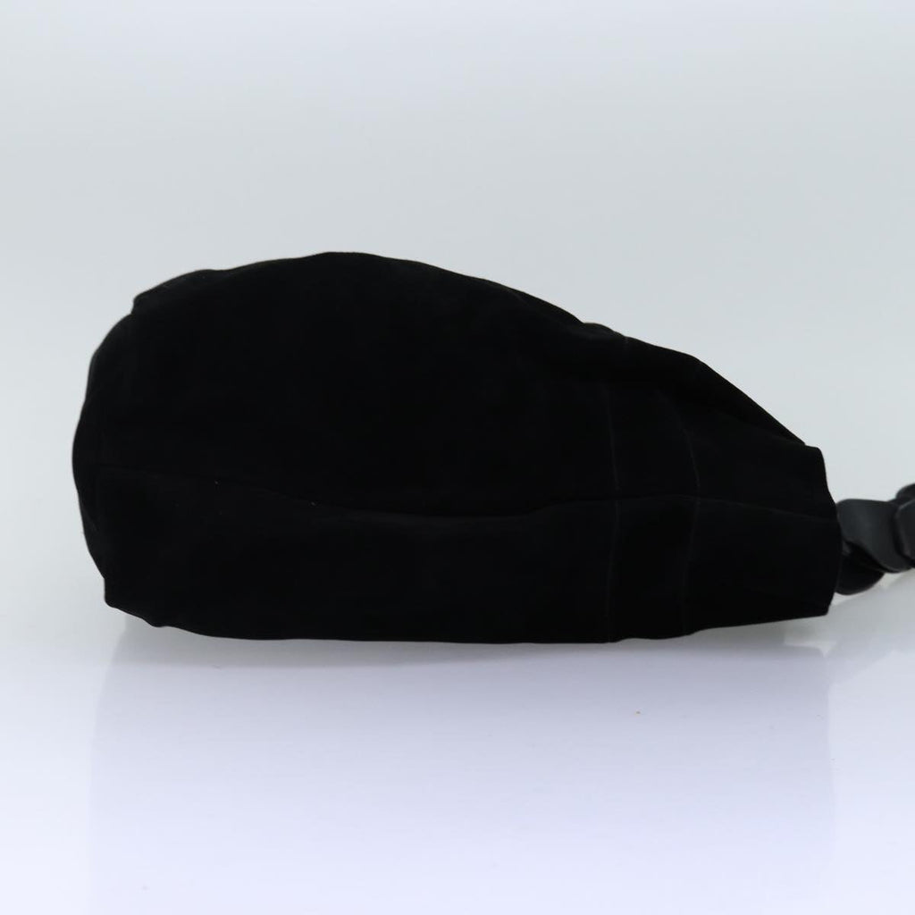 GUCCI Shoulder Bag Suede Black 001 2040 1828 74232