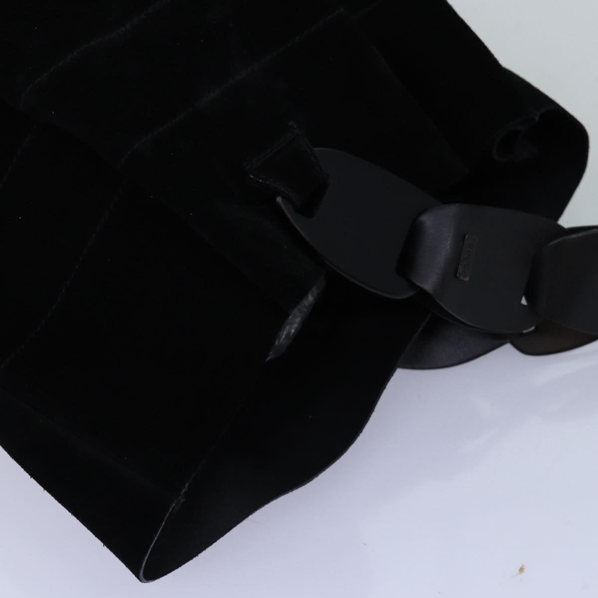 GUCCI Shoulder Bag Suede Black 001 2040 1828 74232