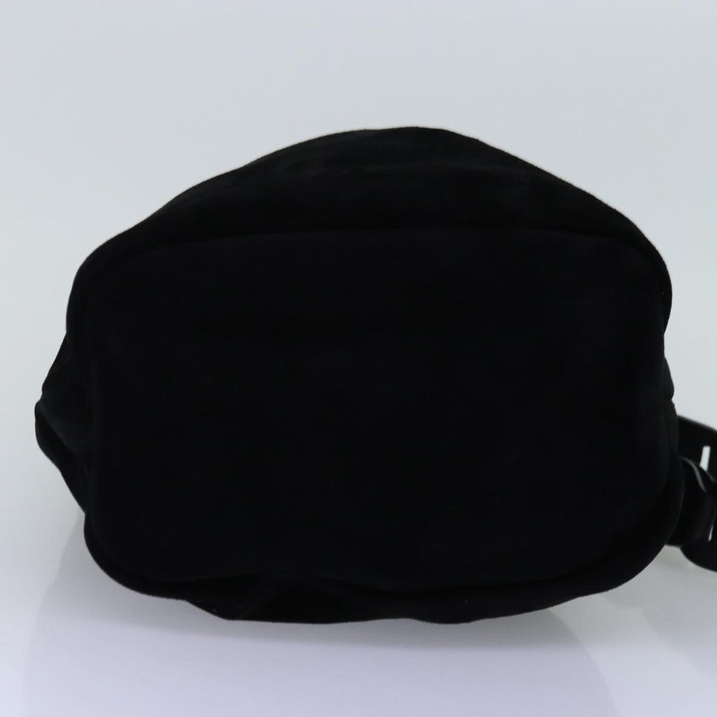 GUCCI Shoulder Bag Suede Black 001 2040 1828 74232