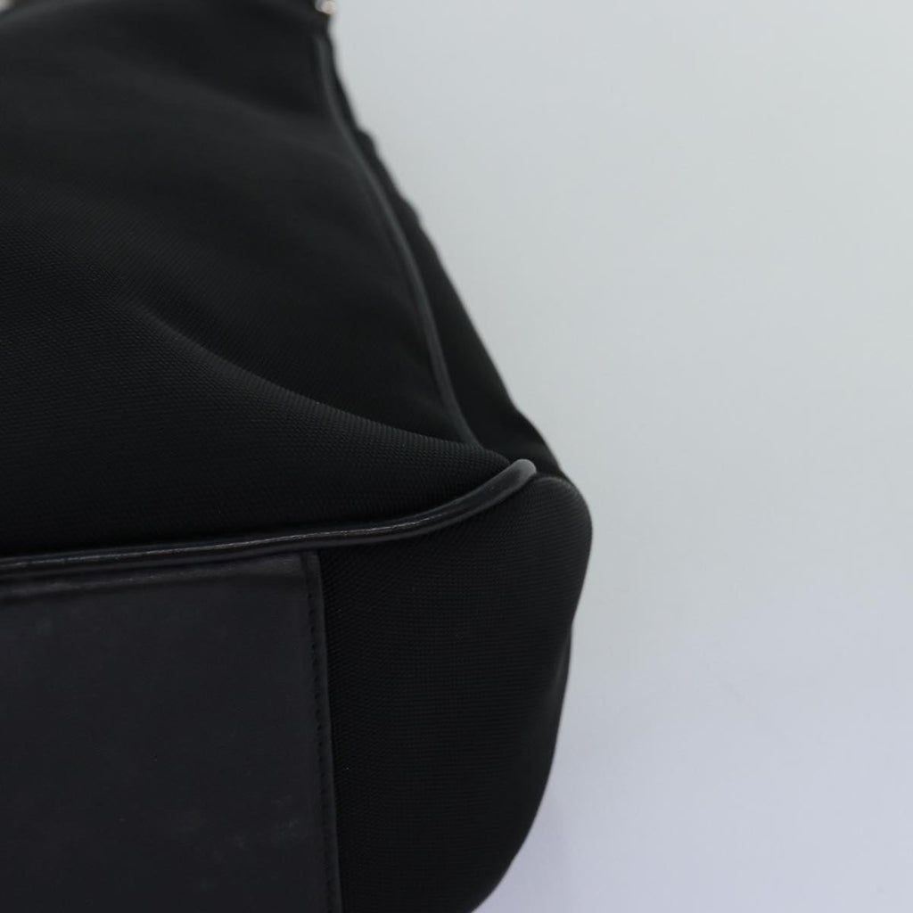 GUCCI Bamboo Hand Bag Nylon Black 001 1638 3444 74233