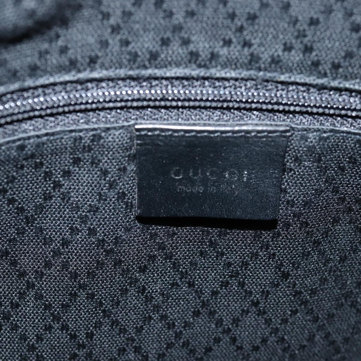GUCCI Bamboo Hand Bag Nylon Black 001 1638 3444 74233