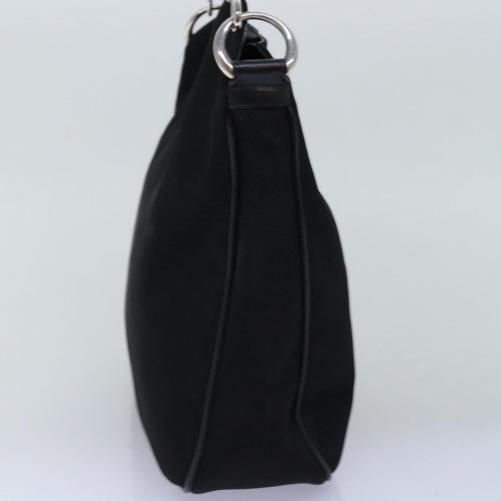 GUCCI Bamboo Hand Bag Nylon Black 001 1638 3444 74233