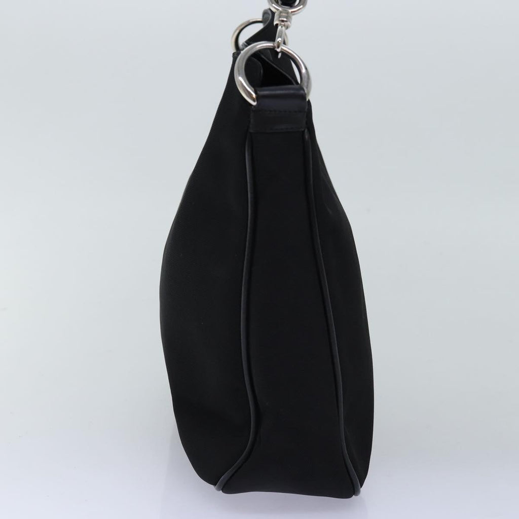 GUCCI Bamboo Hand Bag Nylon Black 001 1638 3444 74233