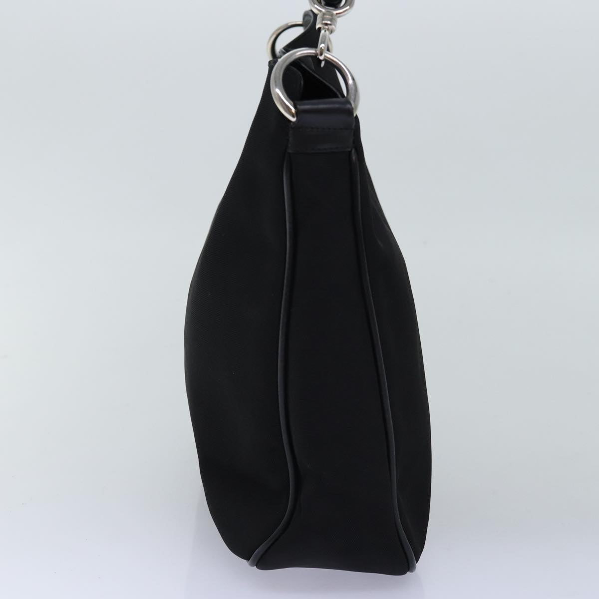 GUCCI Bamboo Hand Bag Nylon Black 001 1638 3444 74233