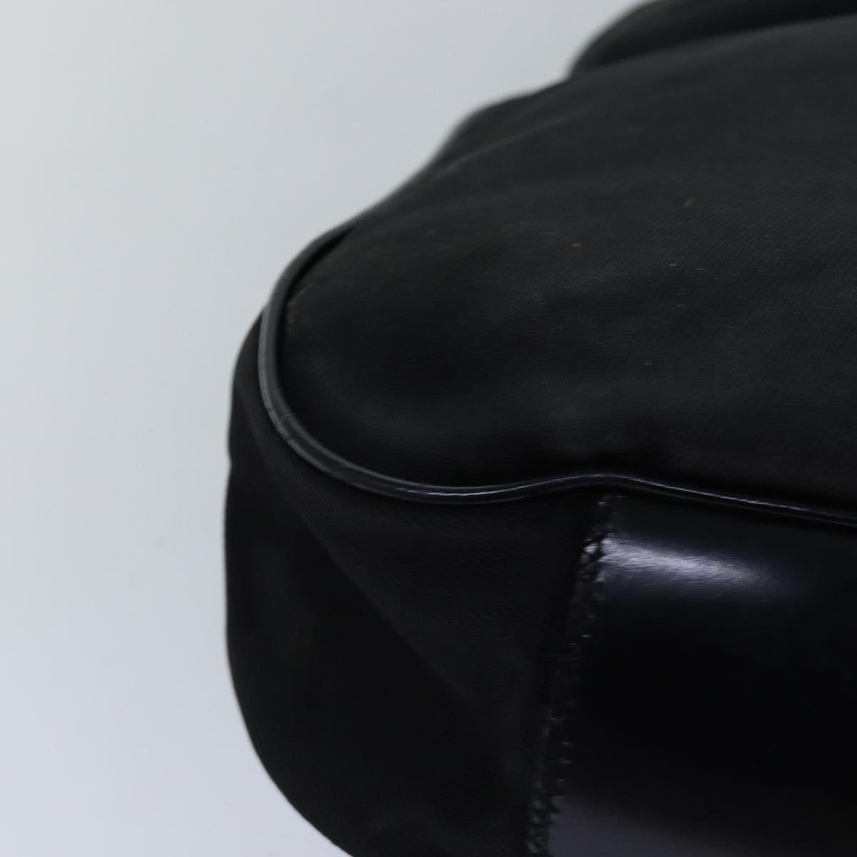 GUCCI Bamboo Hand Bag Nylon 2way Black 001 2058 1577 5 74234