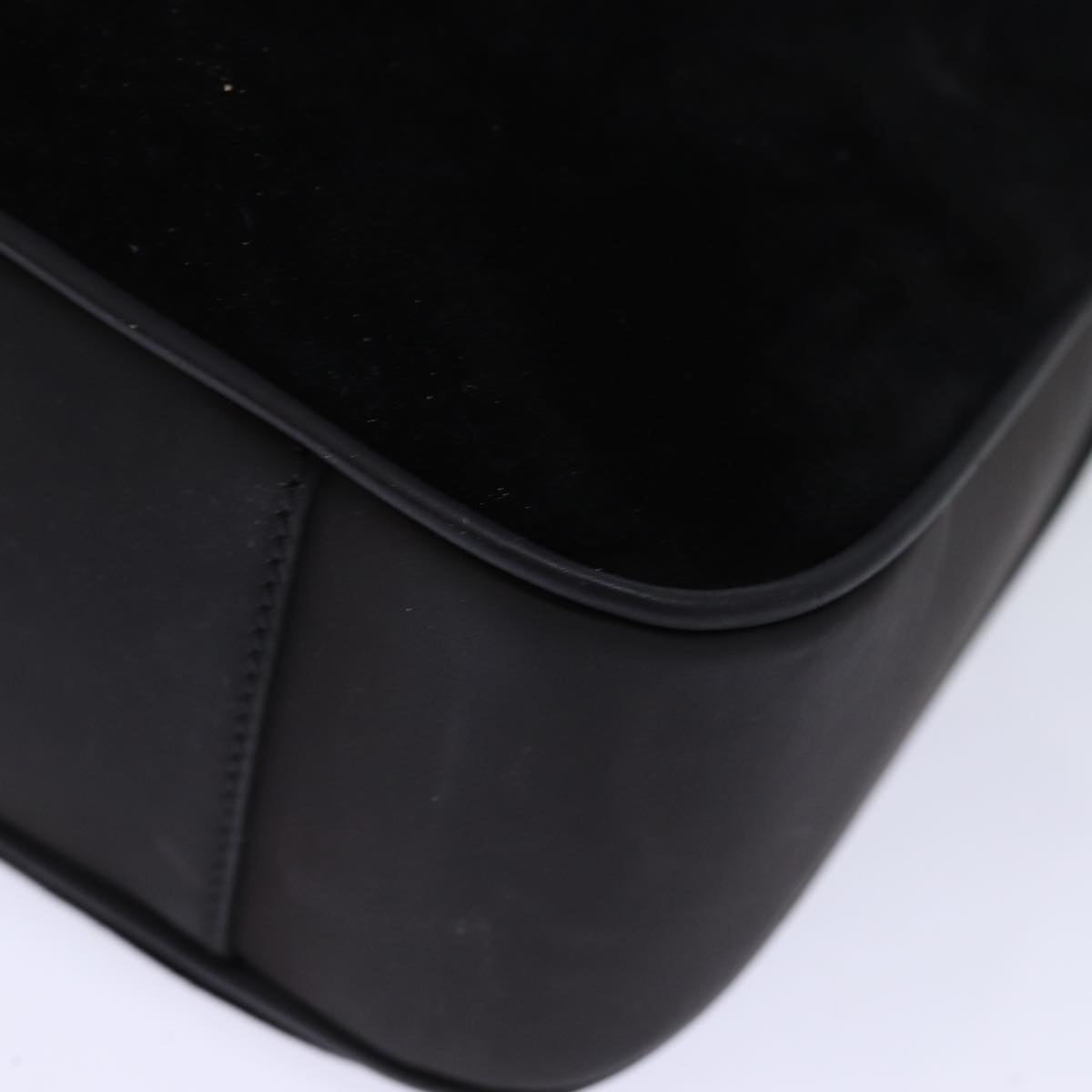 GUCCI Bamboo Shoulder Bag Suede 2way Black 001 1998 1638 74235