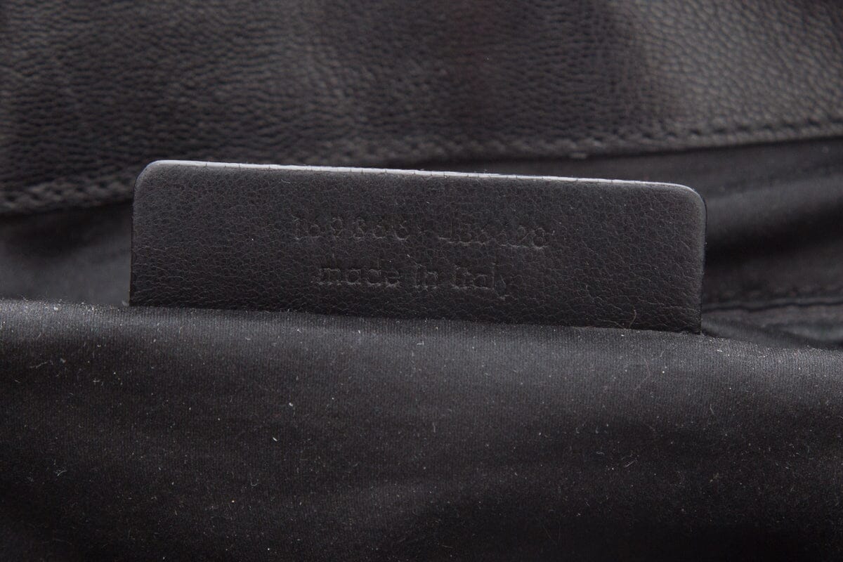 YSL Black & Gold Twist Closure Handbag
