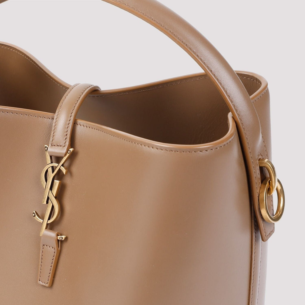 QUEENS M BROWN BASKET BAG