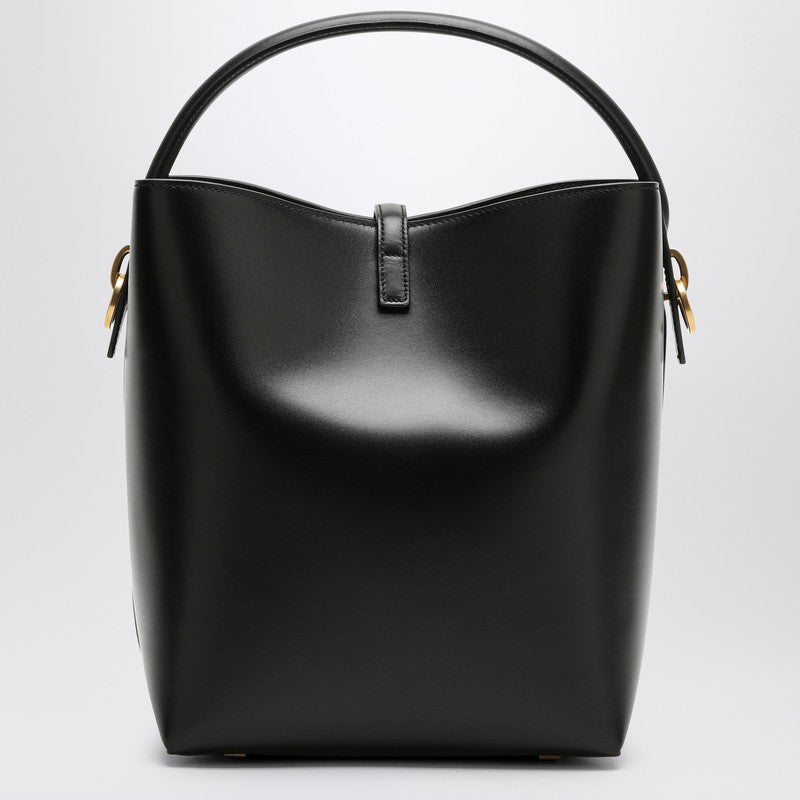 Saint Laurent Le 37 Black Leather Bucket Bag Women