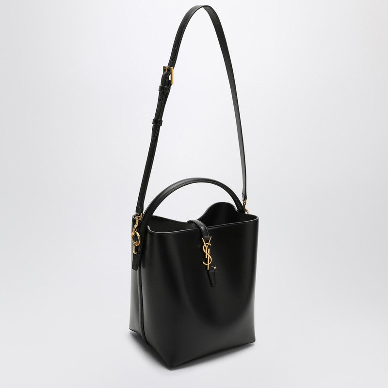Saint Laurent Le 37 Black Leather Bucket Bag Women