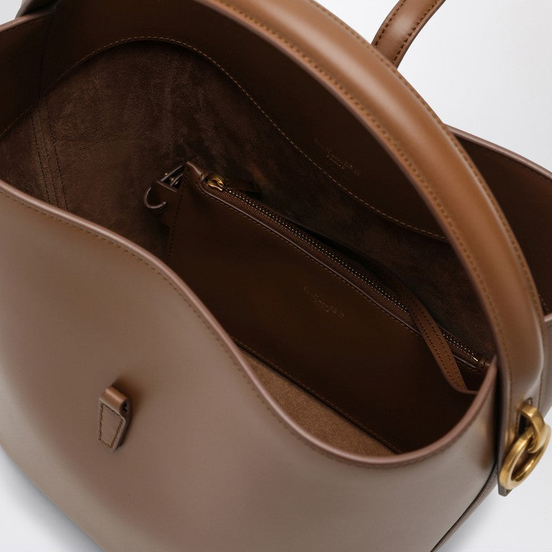 Saint Laurent Le 37 Brown Leather Bucket Bag Women