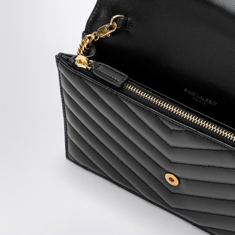Saint Laurent Wallet With Chain Envelope Cassandre MatellassÃƒÆ’Ã‚Â© Black Women