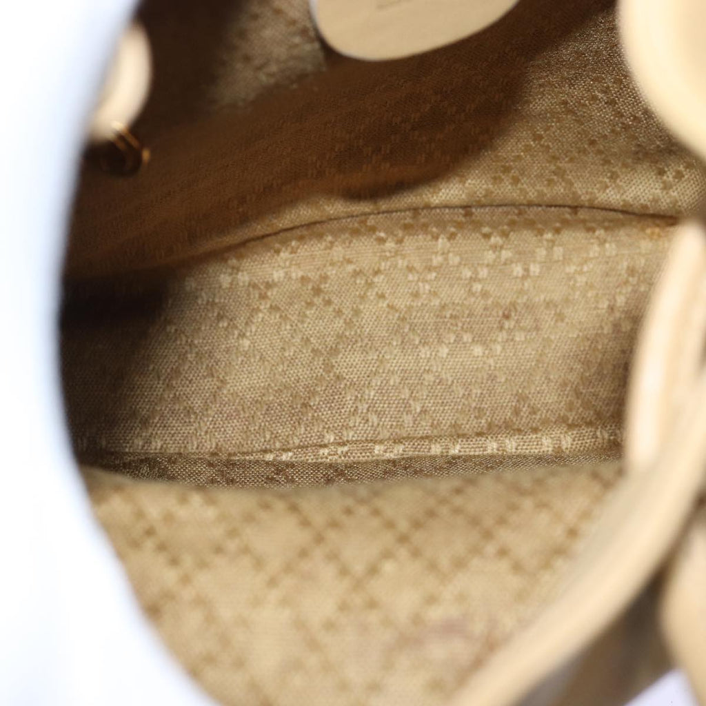 GUCCI Bamboo Backpack Leather Beige 003 2058 0030 74427