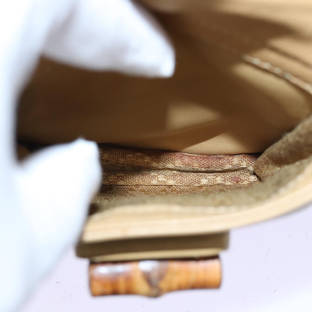 GUCCI Bamboo Backpack Leather Beige 003 2058 0030 74427