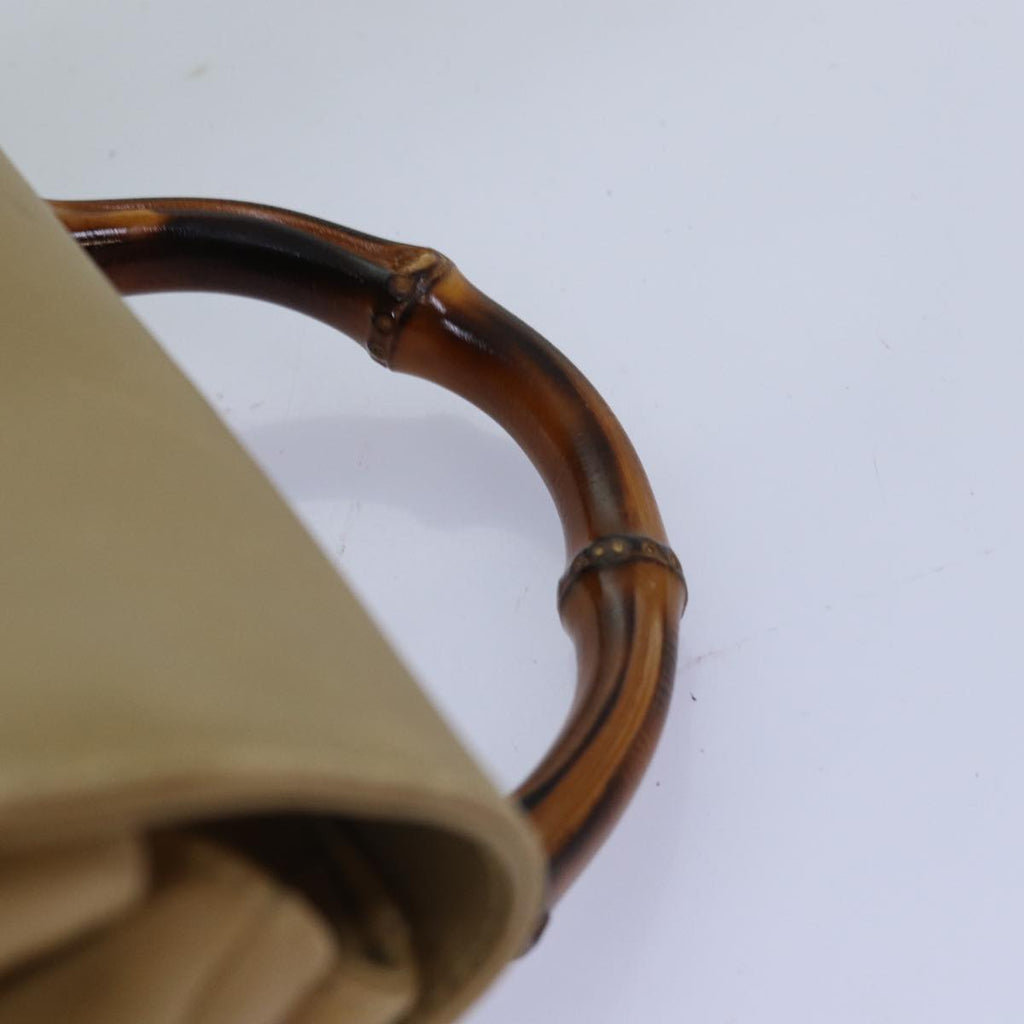 GUCCI Bamboo Backpack Leather Beige 003 2058 0030 74427