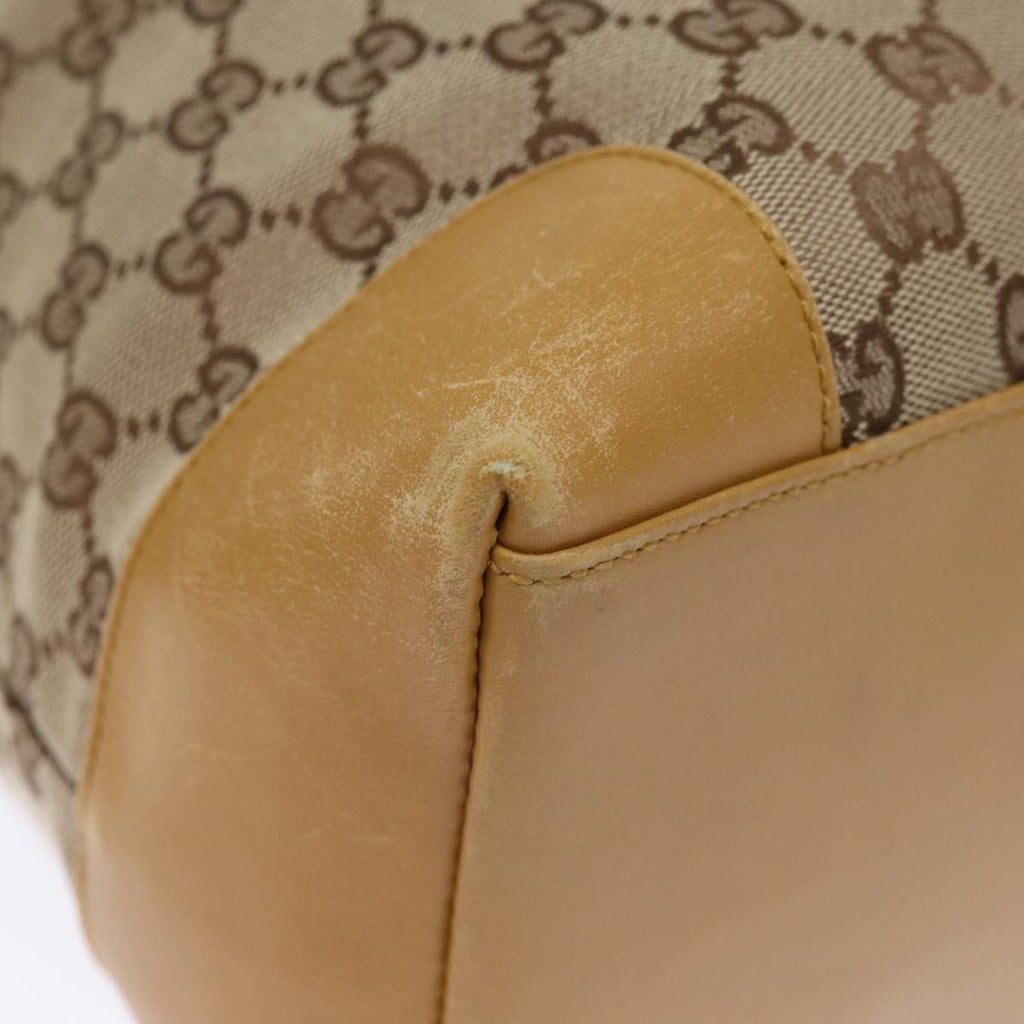 GUCCI GG Canvas Sherry Line Hand Bag Beige Red Brown 002 1093 74434