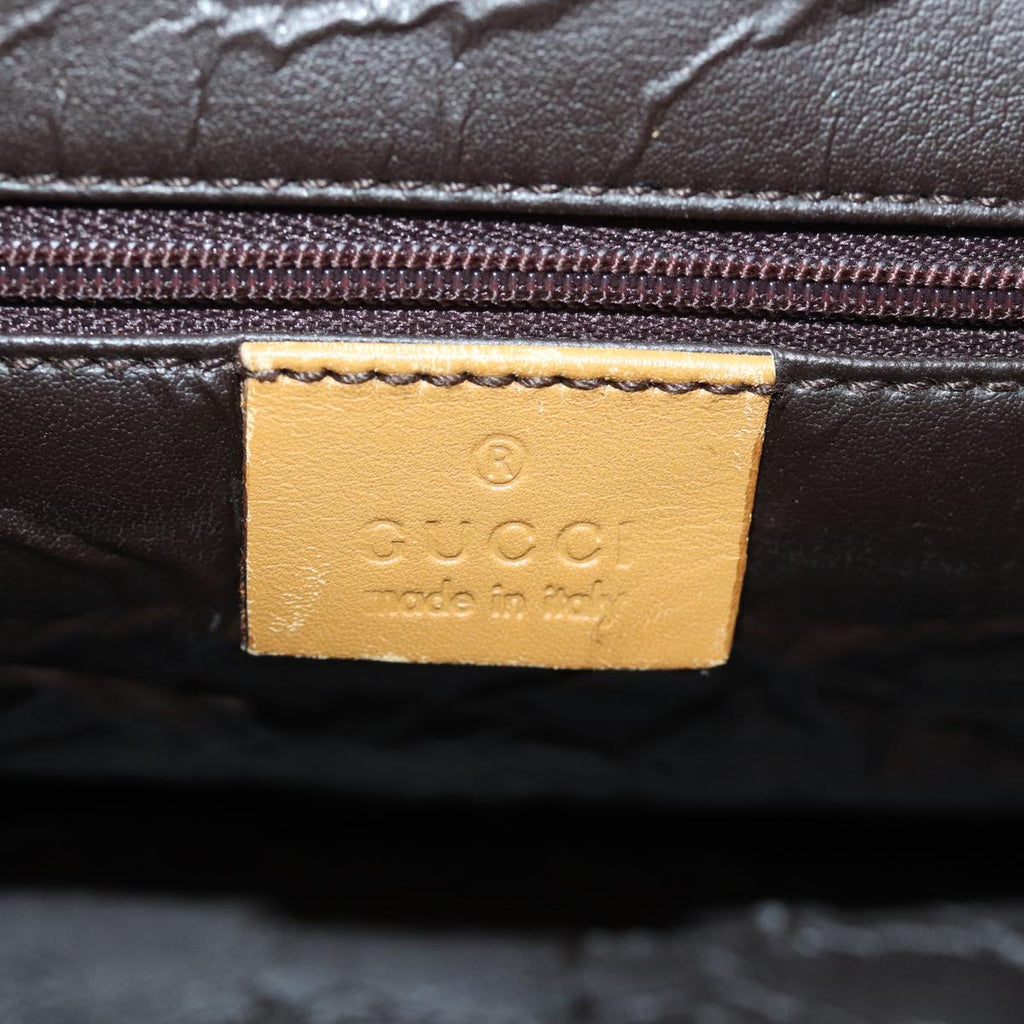 GUCCI GG Canvas Sherry Line Hand Bag Beige Red Brown 002 1093 74434