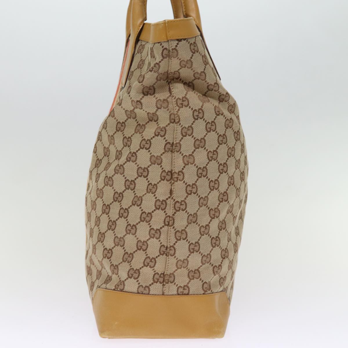 GUCCI GG Canvas Sherry Line Hand Bag Beige Red Brown 002 1093 74434