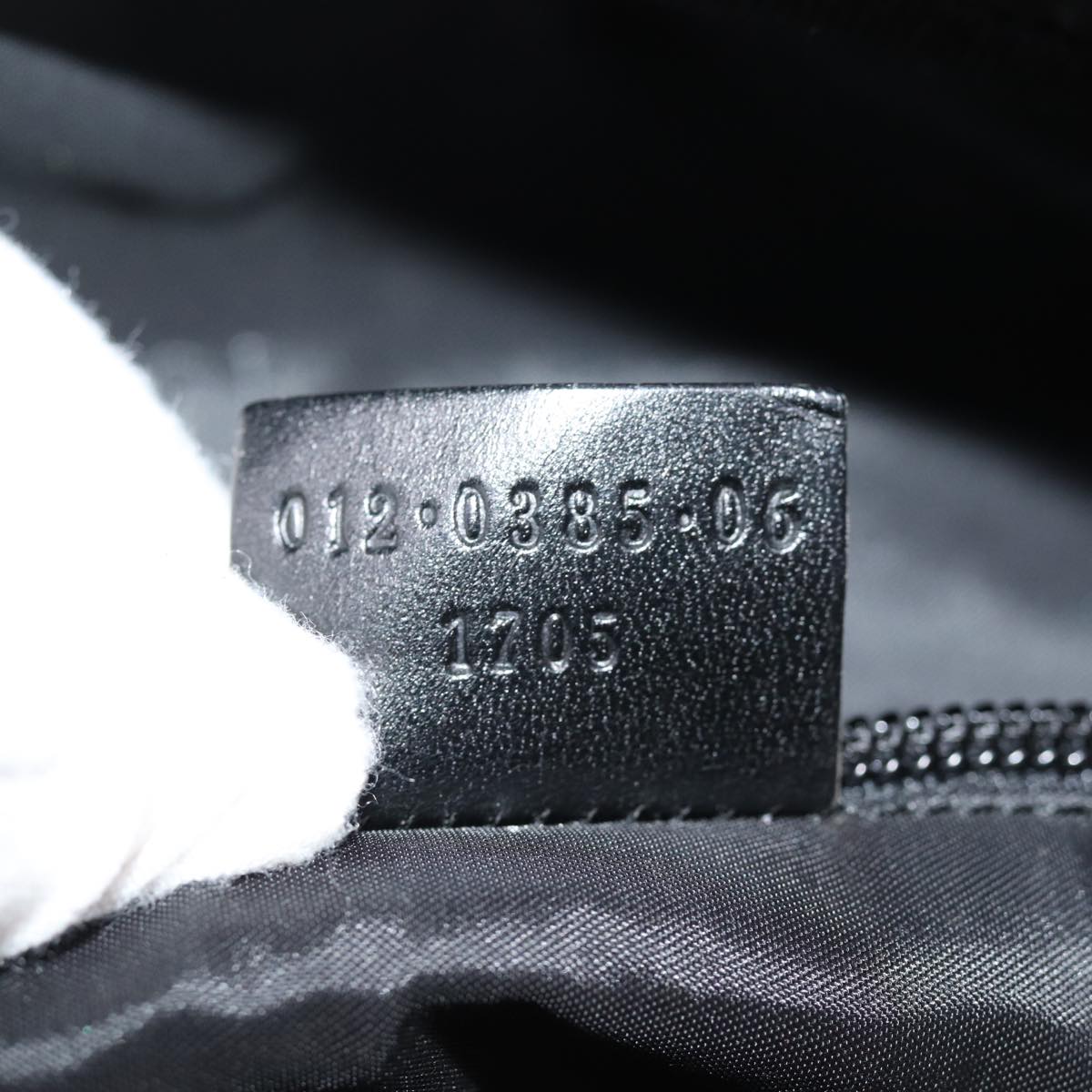 GUCCI Boston Bag Nylon 2way Black 74476