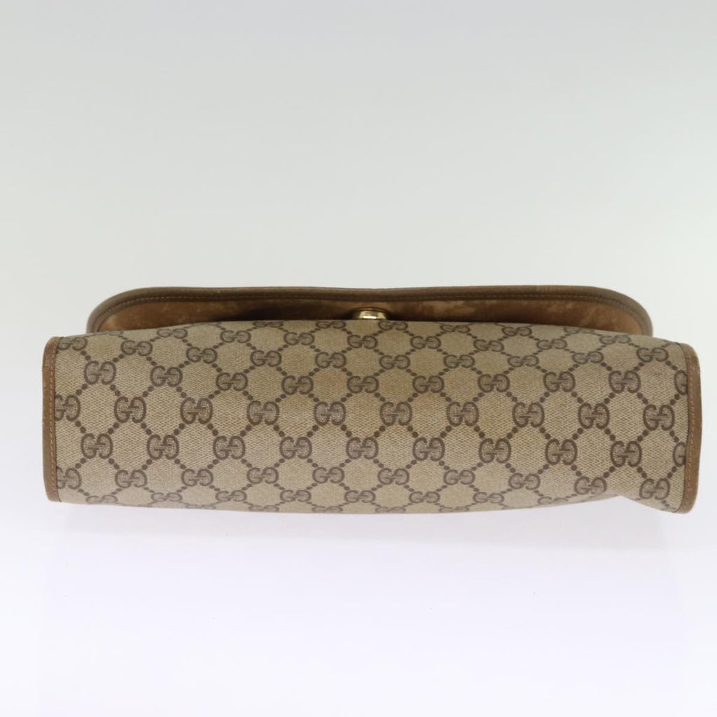 GUCCI GG Supreme Web Sherry Line Clutch Bag Beige Red Green 89 01 031 74490