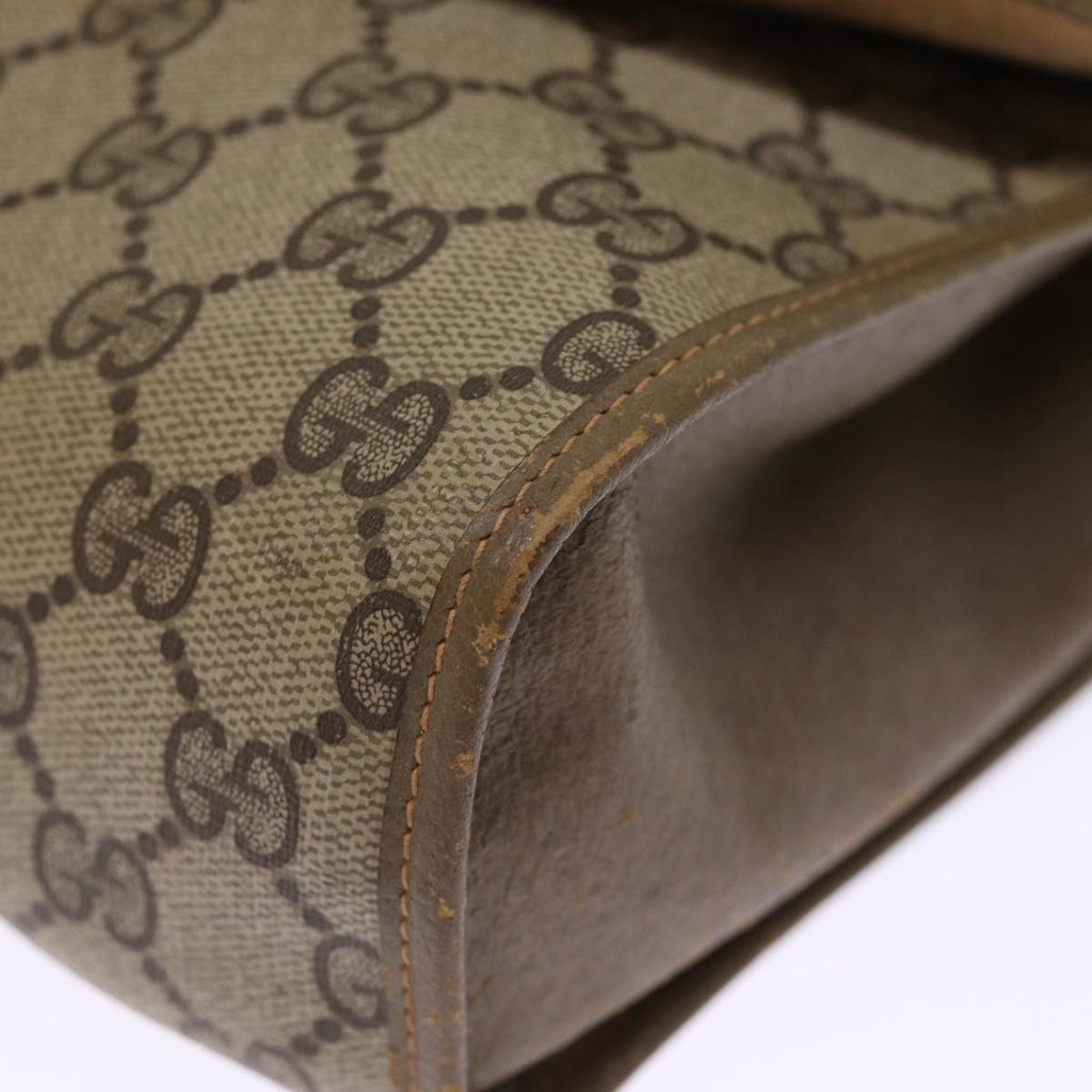 GUCCI GG Supreme Web Sherry Line Clutch Bag Beige Red Green 89 01 031 74490