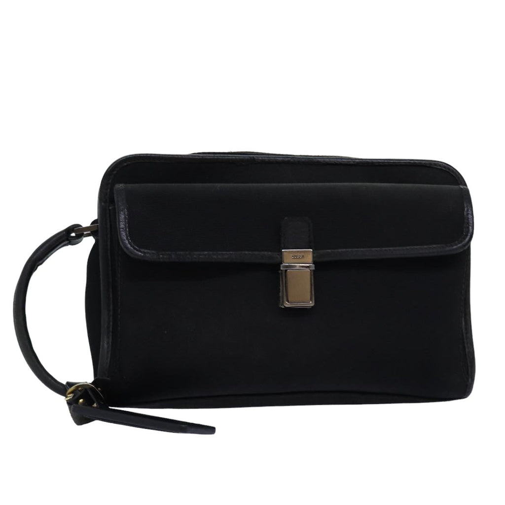 GUCCI Clutch Bag Nylon Black 108844 74493