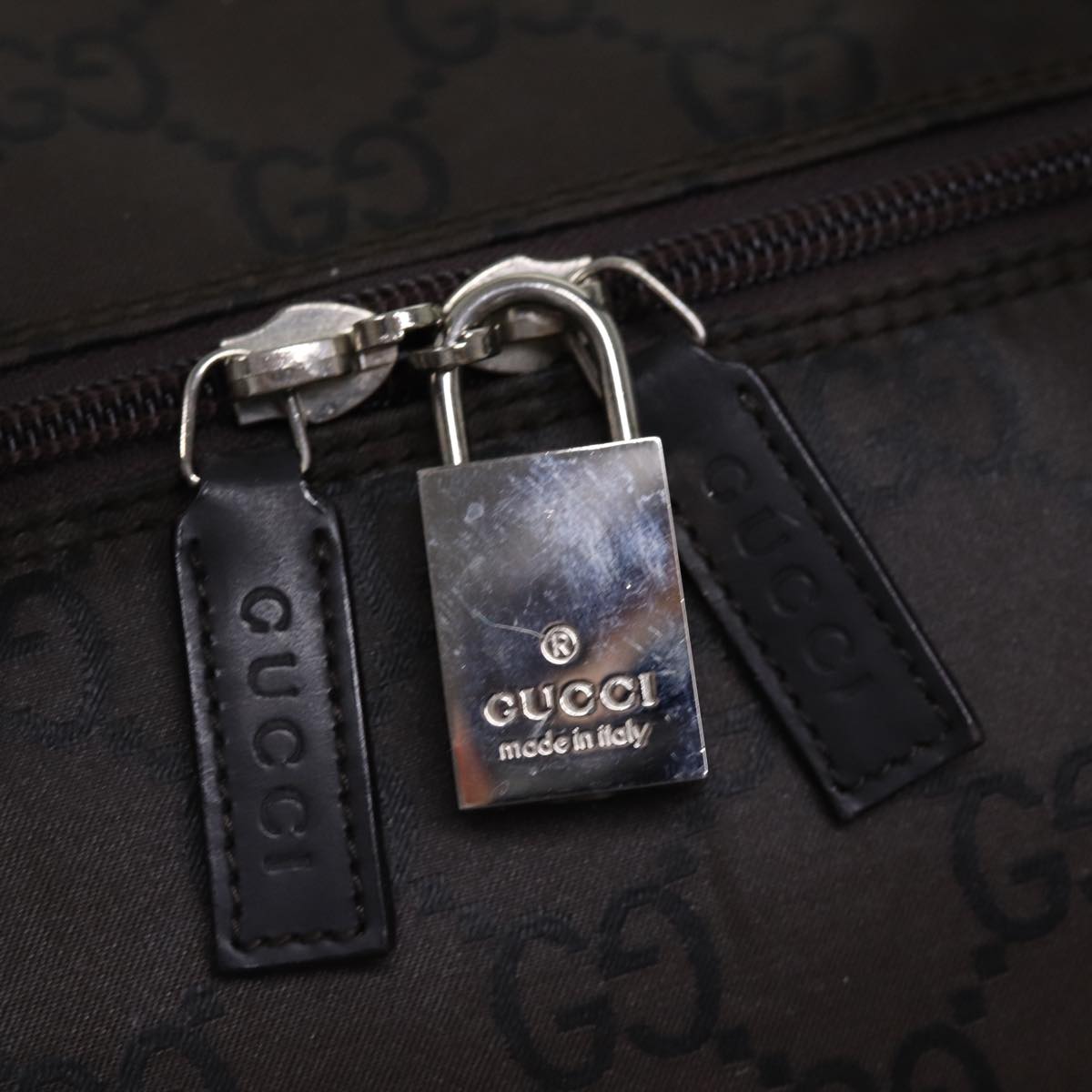 GUCCI GG Canvas Boston Bag Brown 012 0383 74553
