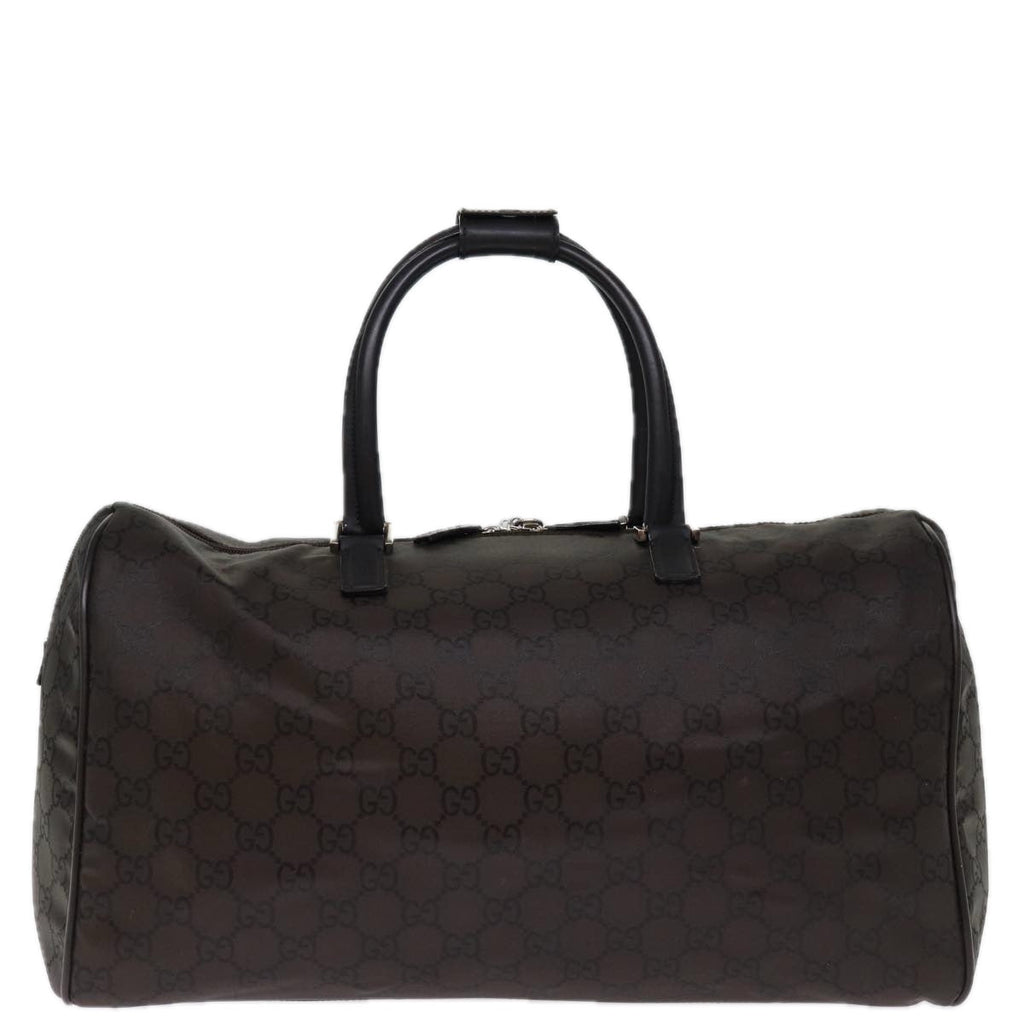 GUCCI GG Canvas Boston Bag Brown 012 0383 74553