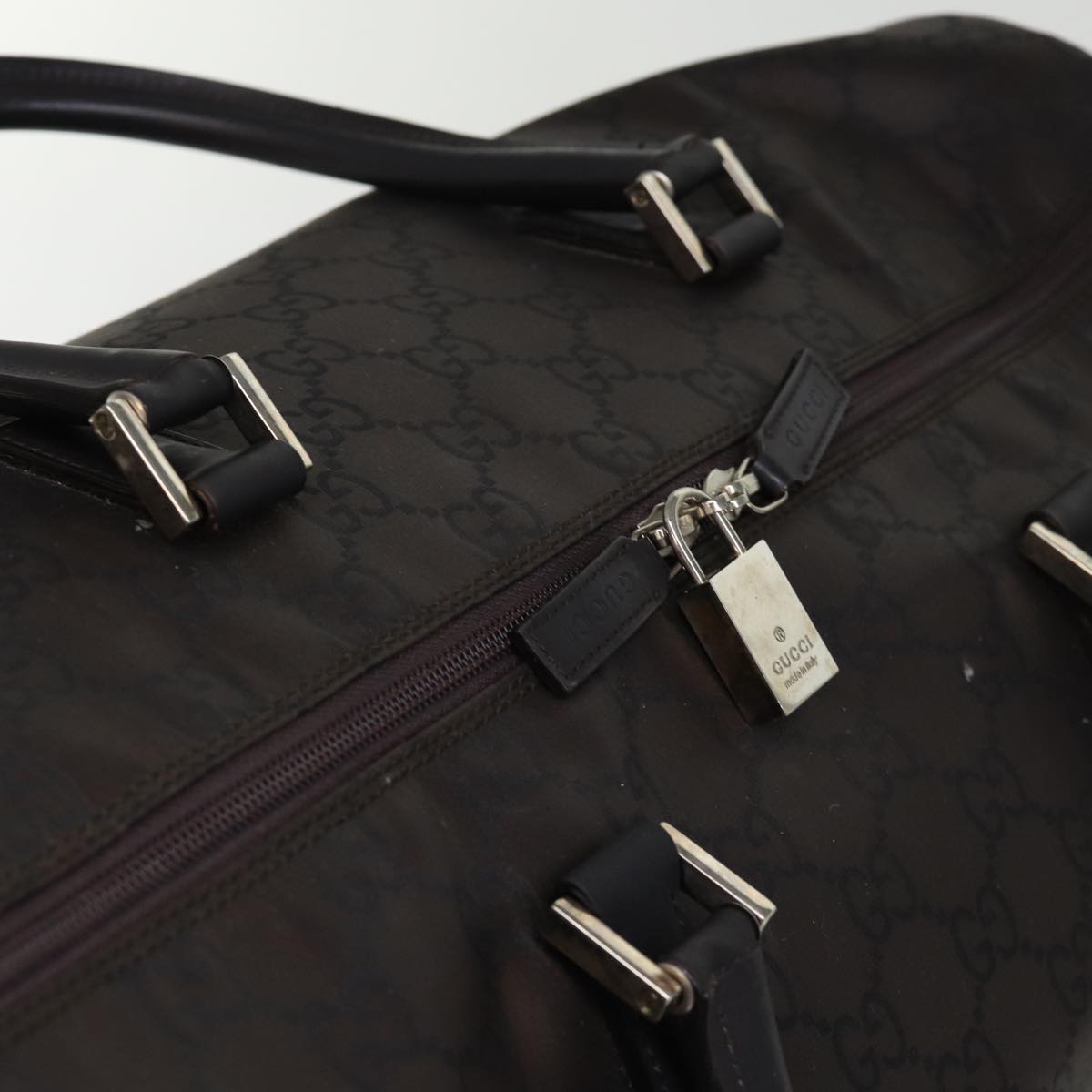 GUCCI GG Canvas Boston Bag Brown 012 0383 74553