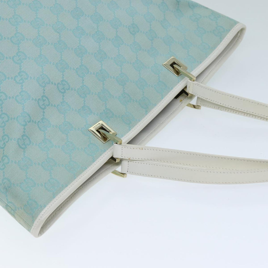 GUCCI GG Canvas Tote Bag Light Blue 002 1098 3444 74558