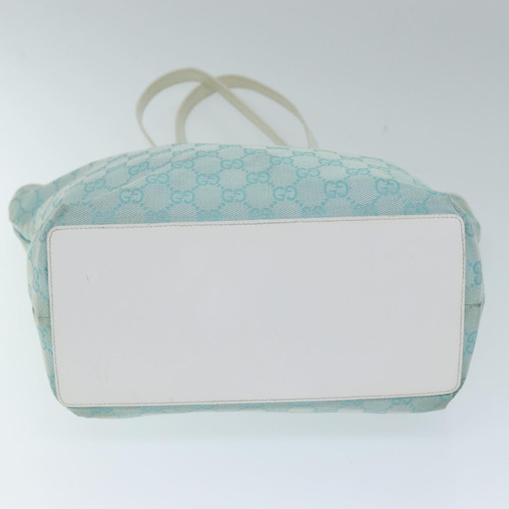 GUCCI GG Canvas Tote Bag Light Blue 002 1098 3444 74558