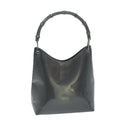 GUCCI Bamboo Shoulder Bag Enamel Gray 001 2046 3007 74562