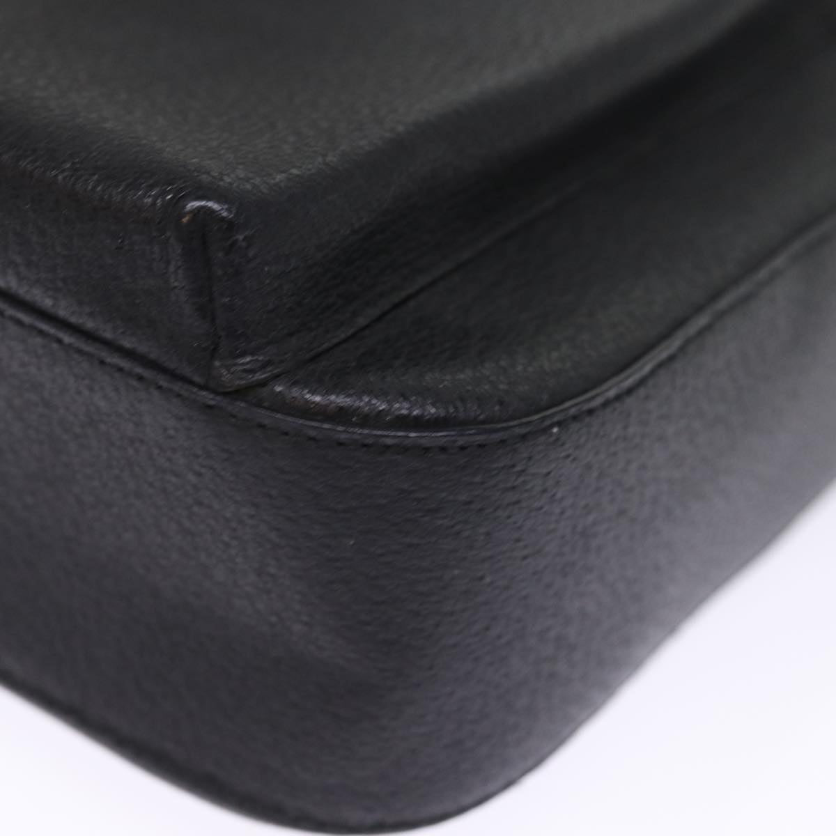 GUCCI Hand Bag Leather 2way Black 002 1118 0463 74592
