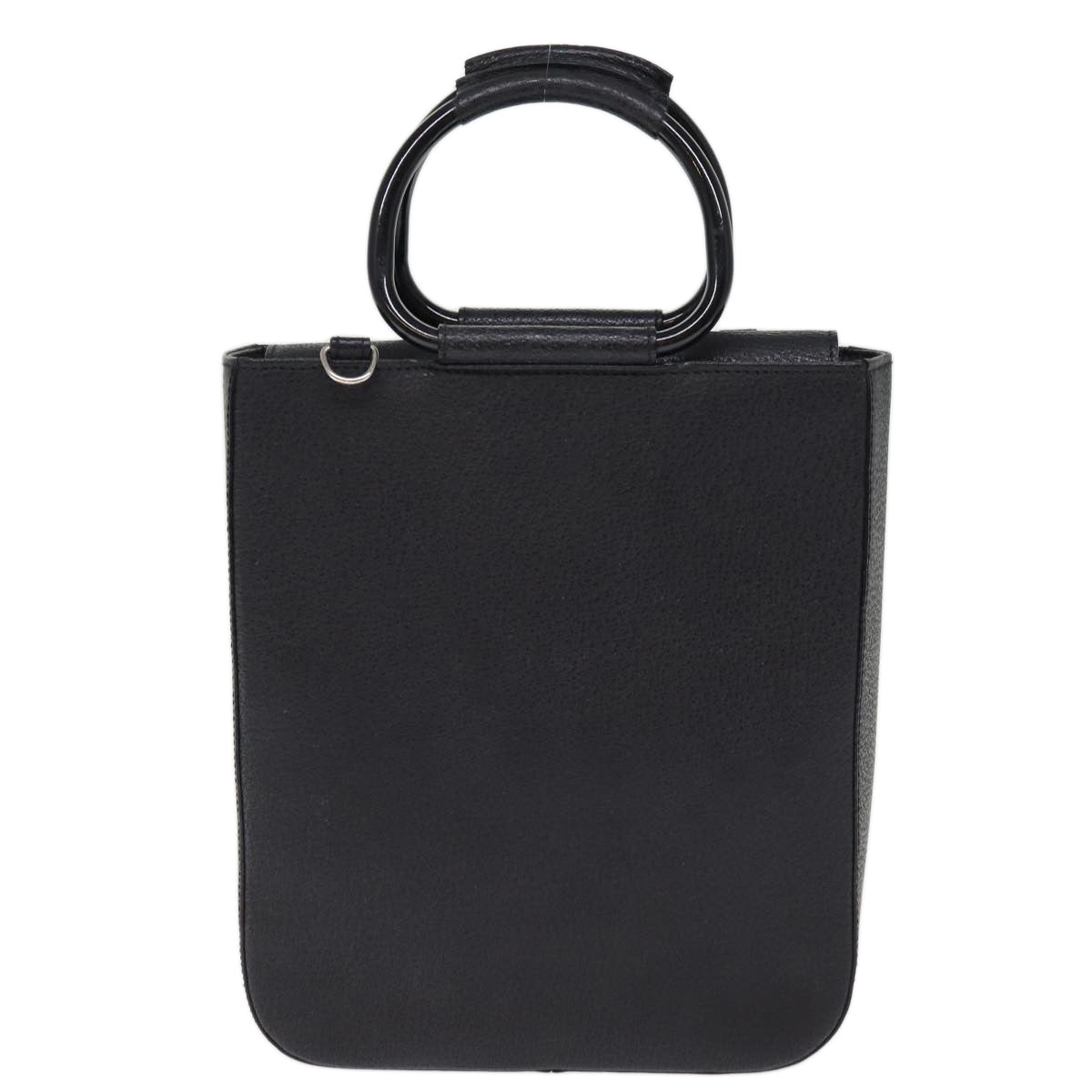 GUCCI Hand Bag Leather 2way Black 002 1118 0463 74592