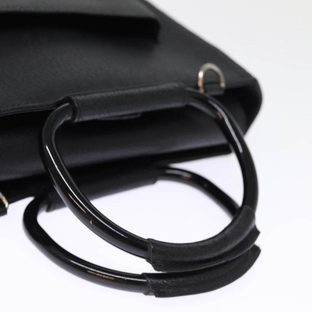 GUCCI Hand Bag Leather 2way Black 002 1118 0463 74592