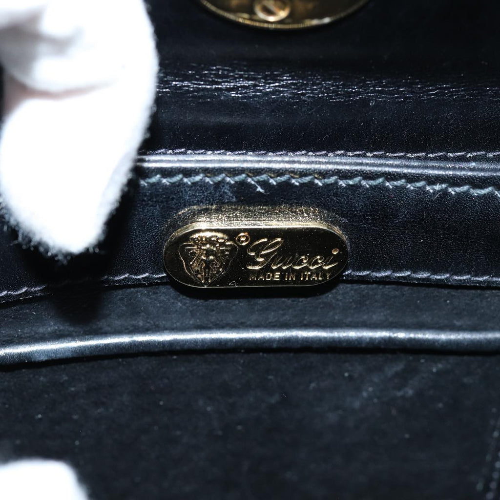 GUCCI Hand Bag Patent leather Black 000 110 0907 74593