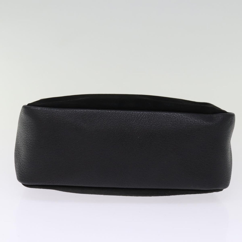 GUCCI Bamboo Hand Bag Suede Black 000 3444 0575 74613