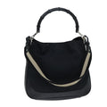 GUCCI Bamboo GG Canvas Shoulder Bag 2way Black 001 4095 74641