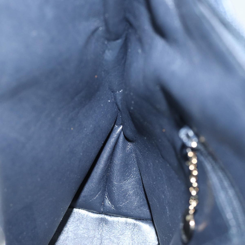 GUCCI Shoulder Bag Leather Navy 001 2058 3014 74646