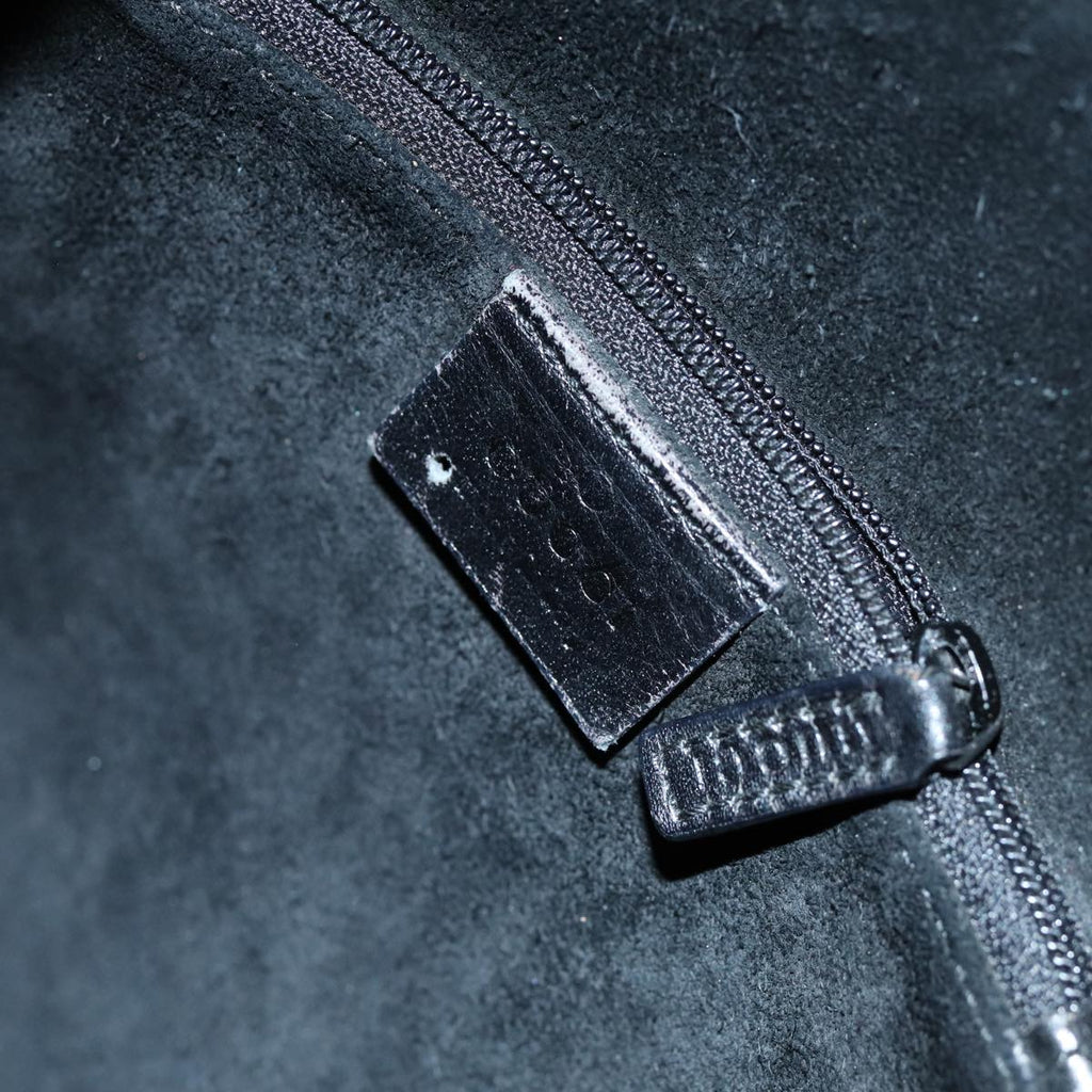 GUCCI Hand Bag Suede Outlet Black 001 3738 74647