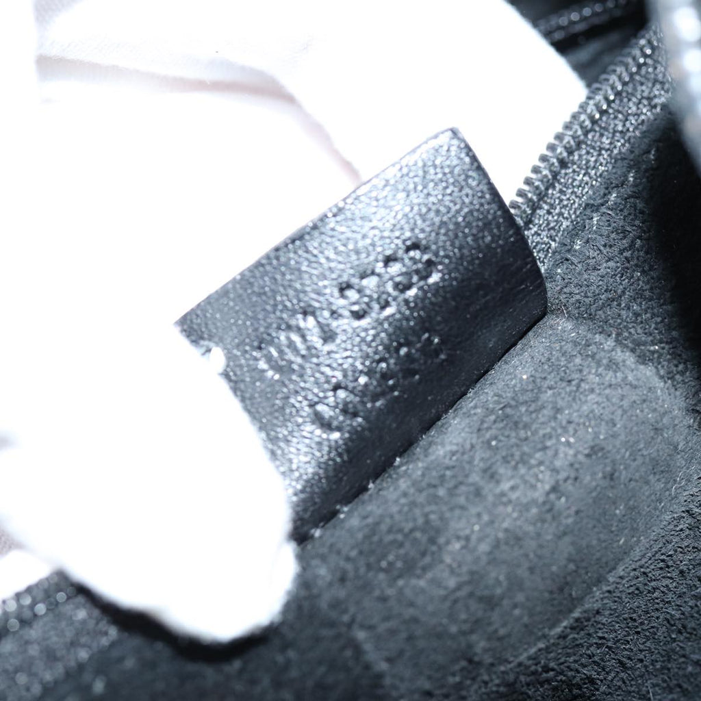 GUCCI Hand Bag Suede Outlet Black 001 3738 74647