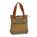 GUCCI GG Canvas Sherry Line Hand Bag Beige Red Brown 019 0402 1705 74648