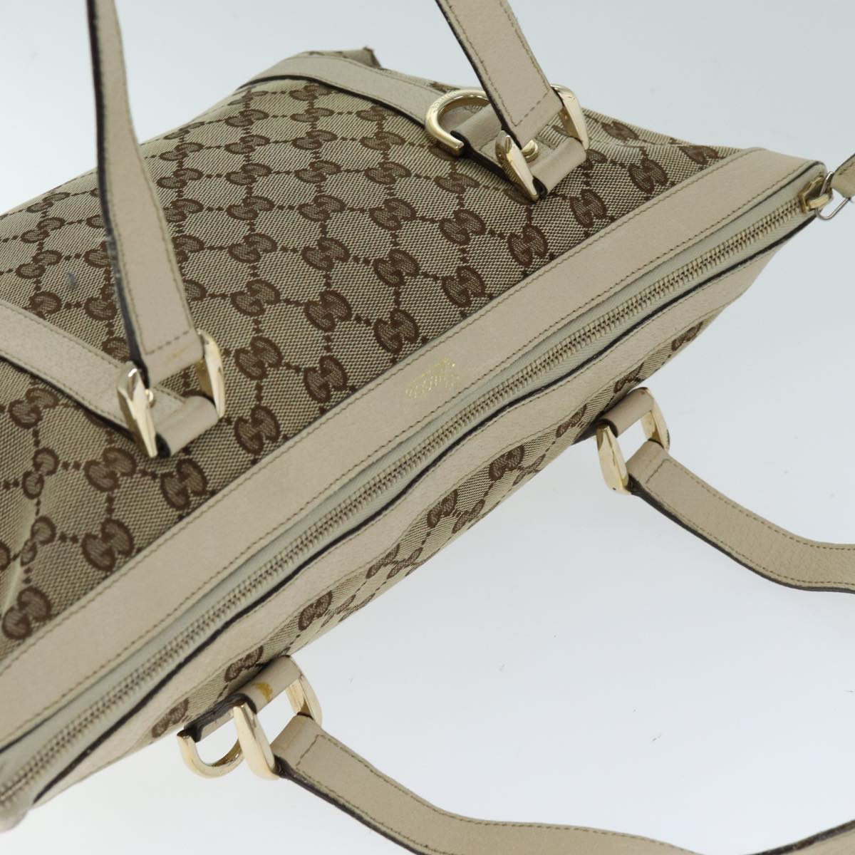 GUCCI GG Canvas Tote Bag Beige 141470 74651