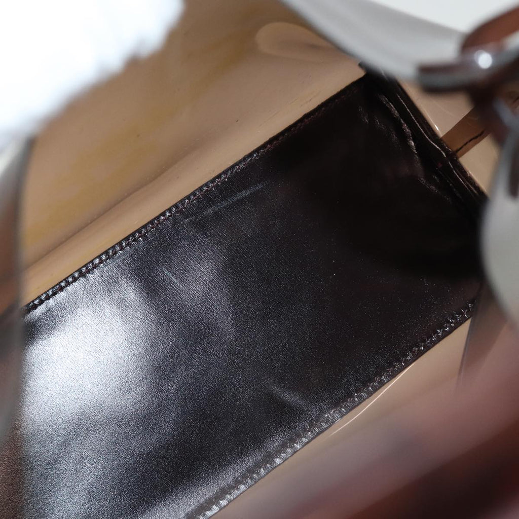 GUCCI Shoulder Bag Vinyl Brown 74653