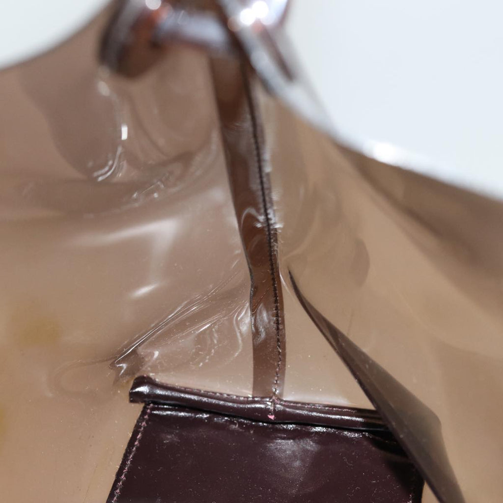 GUCCI Shoulder Bag Vinyl Brown 74653