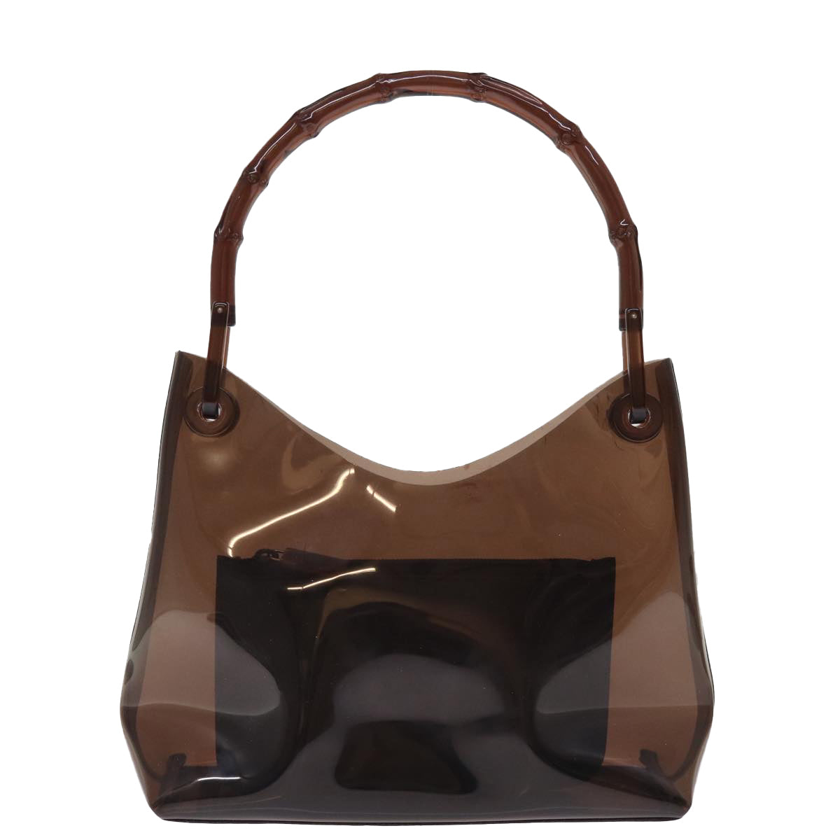 GUCCI Shoulder Bag Vinyl Brown 74653