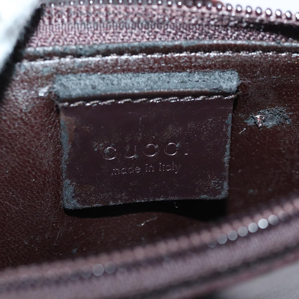 GUCCI Shoulder Bag Vinyl Brown 74653