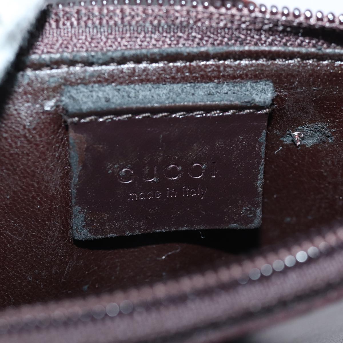 GUCCI Shoulder Bag Vinyl Brown 74653