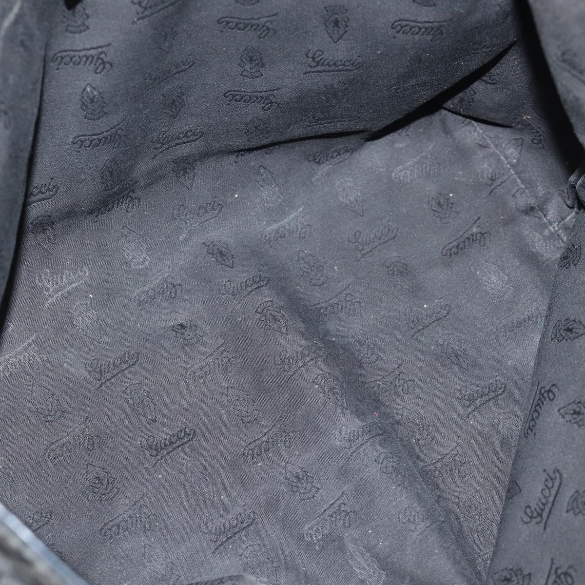 GUCCI GG Canvas Tote Bag Black 211976 74655