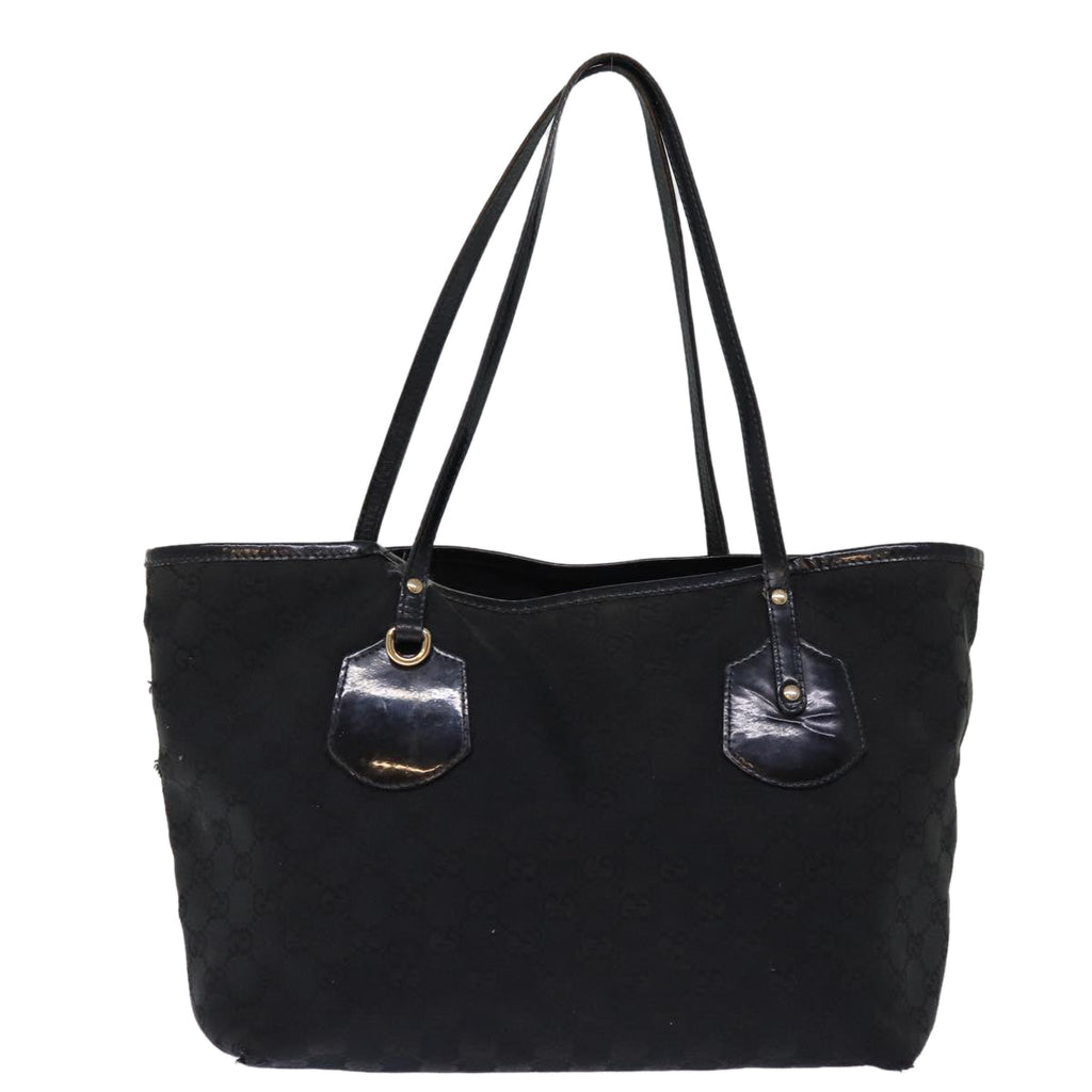 GUCCI GG Canvas Tote Bag Black 211976 74655
